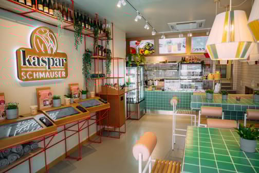 komprimiert kaspar schmauser fuerth franchise restaurant interieur theke terminals